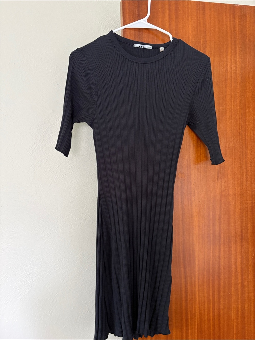 Doen navy Ribbed Midi Dress